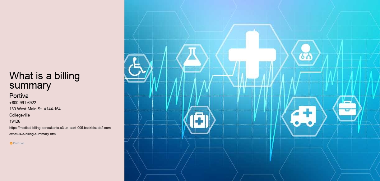 What is a billing summary